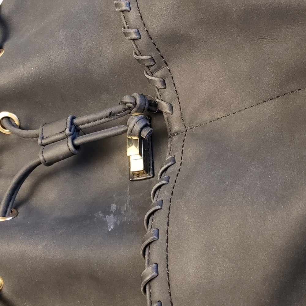 Matte Black JustFab Backpack - Picture 10 of 12